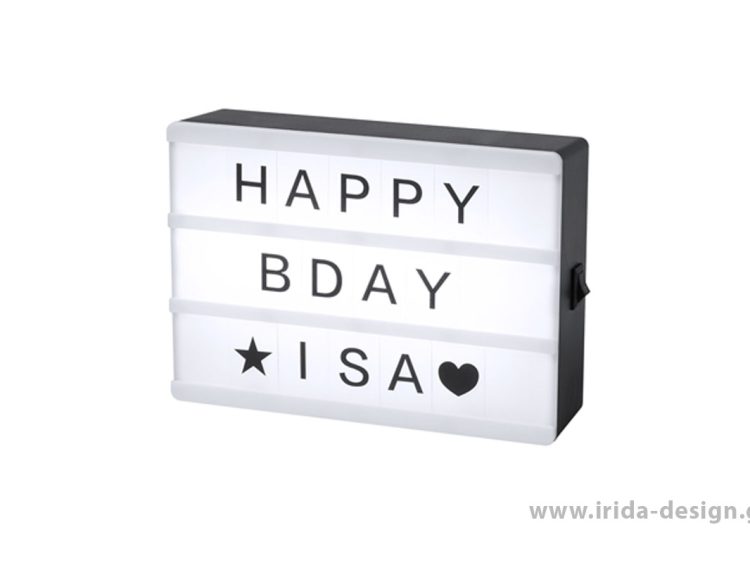 Φωτιζόμενος Πίνακας Lightbox Led