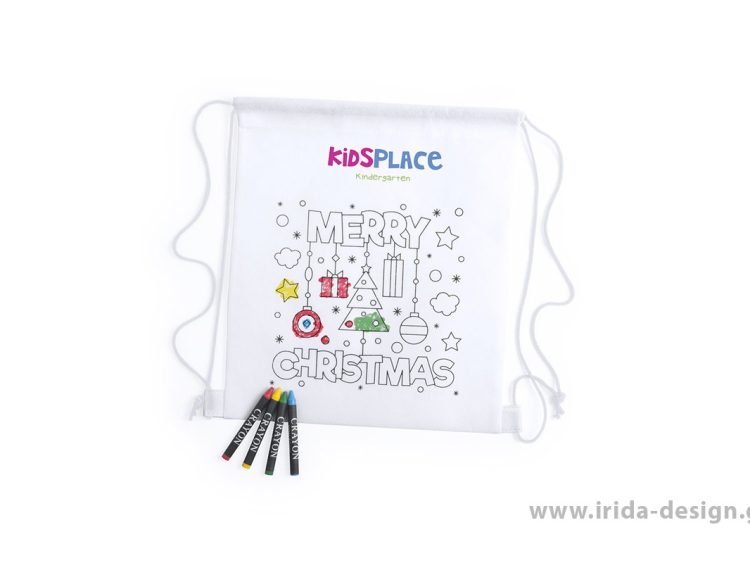 Χριστουγεννιάτικο Παιδικό Backpack για Χρωματισμό