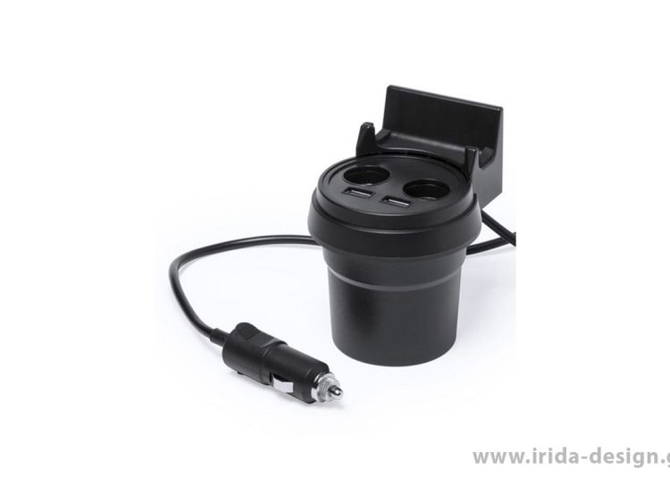 Φορτιστής USB Αυτοκινήτου 2100mAh με Βάση Κινητού