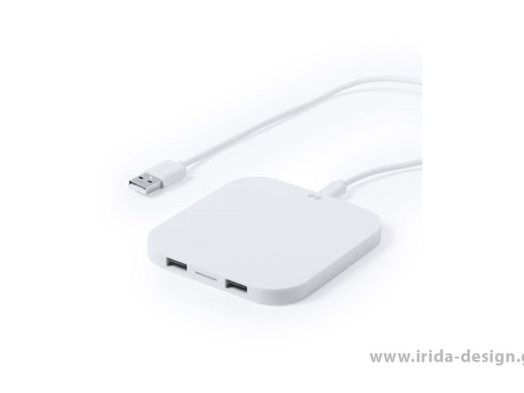 Λευκός Ασύρματος Φορτιστής 2100mAh