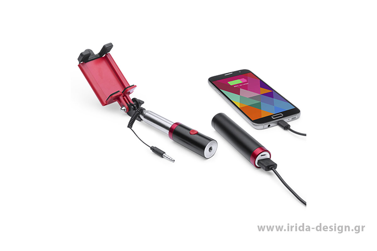 Selfie Stick με Power bank 2200mAh