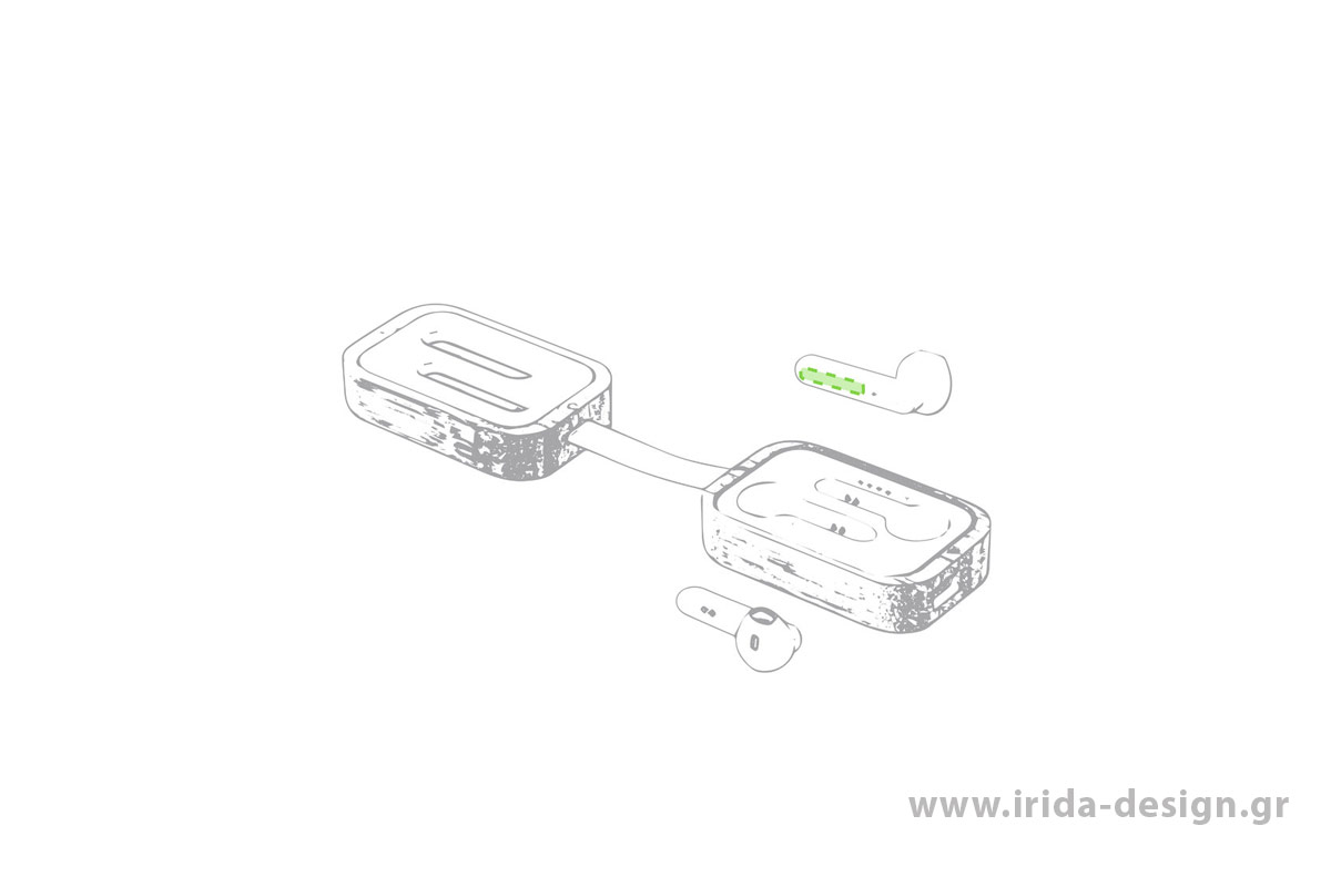 Ασύρματα Ακουστικά Ψείρες Bluetooth σε Θήκη Φόρτισης Μπαμπού