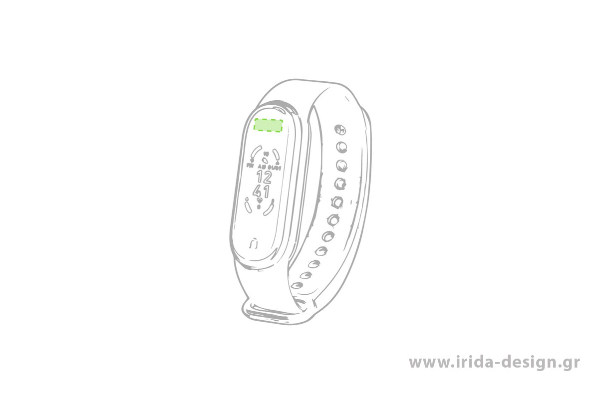 Smart Bracelet με Ενδείξεις Υγείας και Θερμόμετρο