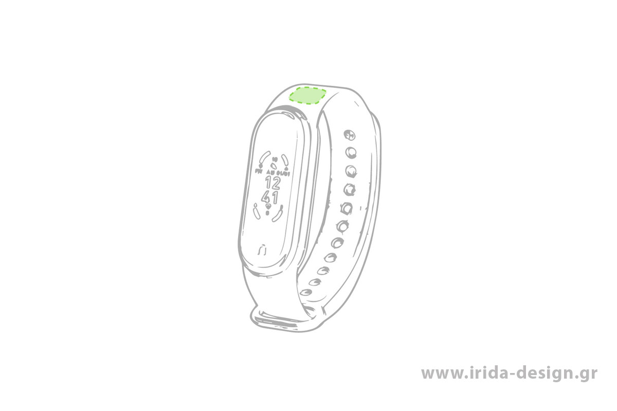 Smart Bracelet με Ενδείξεις Υγείας και Θερμόμετρο
