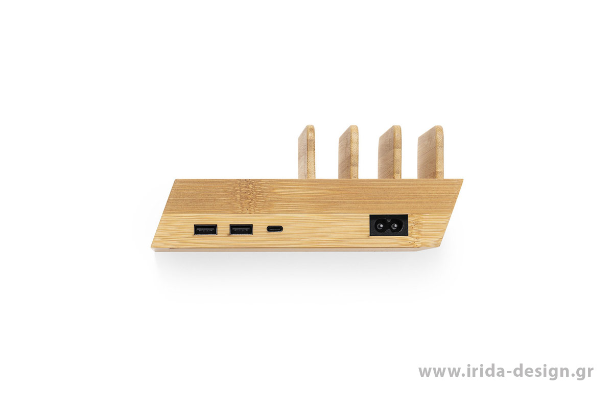 Σταθμός Φόρτισης 10W 4 Συσκευών με 2 USB και 1 Type C