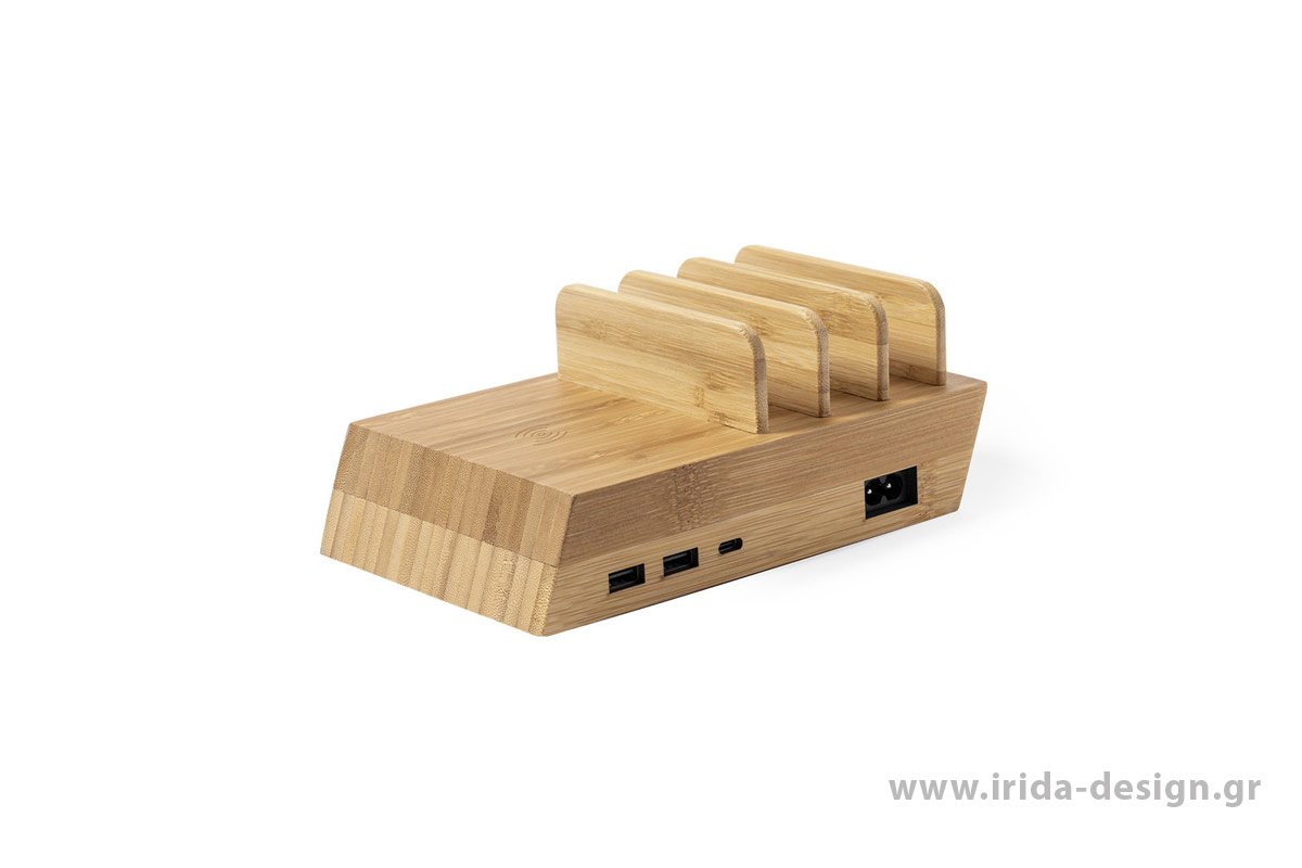 Σταθμός Φόρτισης 10W 4 Συσκευών με 2 USB και 1 Type C