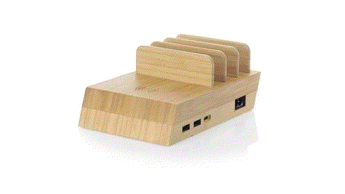 Σταθμός Φόρτισης 10W 4 Συσκευών με 2 USB και 1 Type C