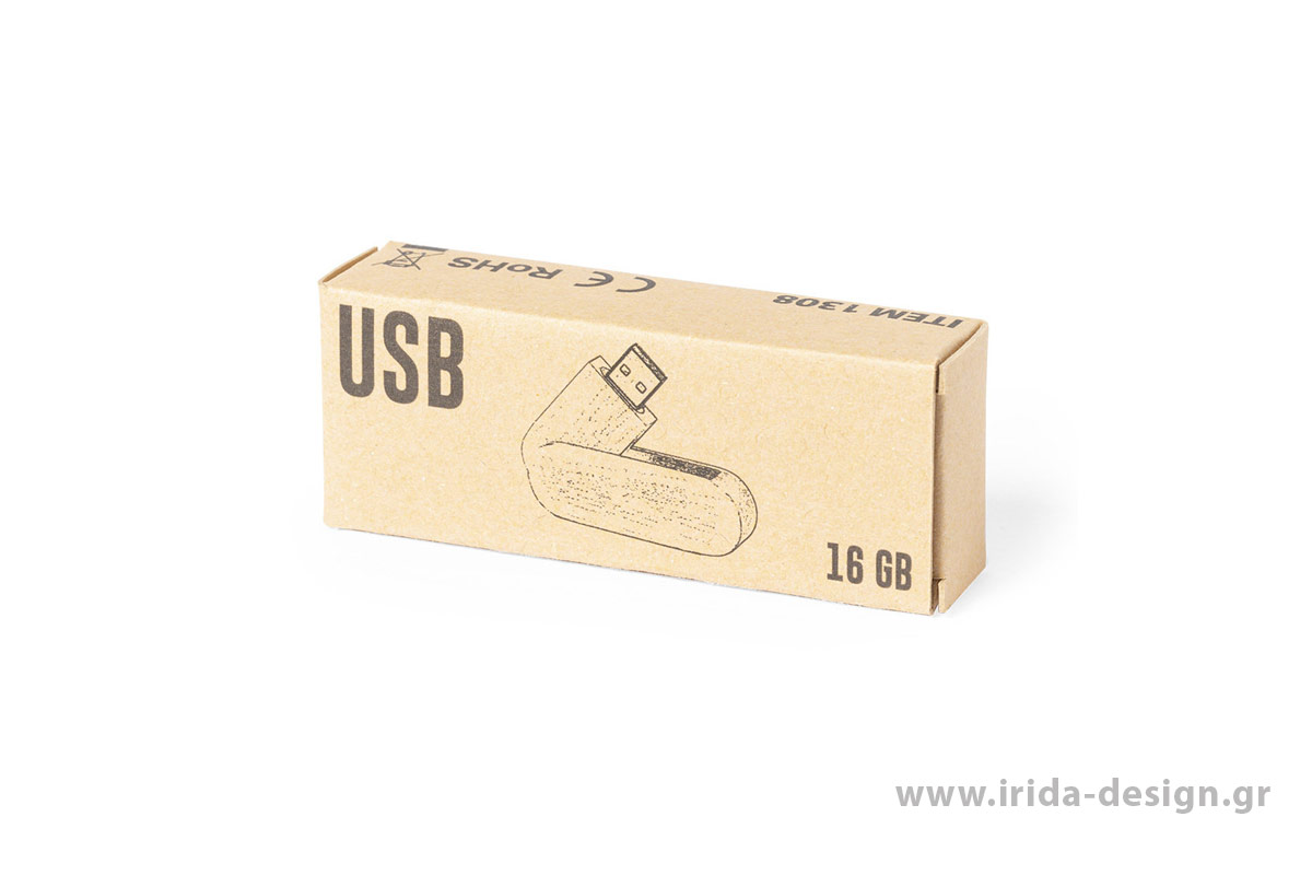 USB Stick 16GB από Ξύλο