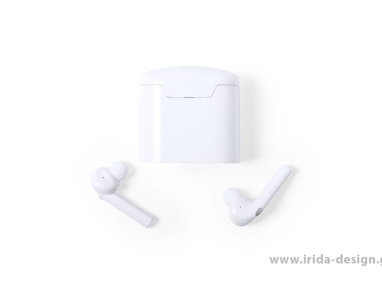 Ακουστικά Ασύρματα Ψείρες Bluetooth Λευκά