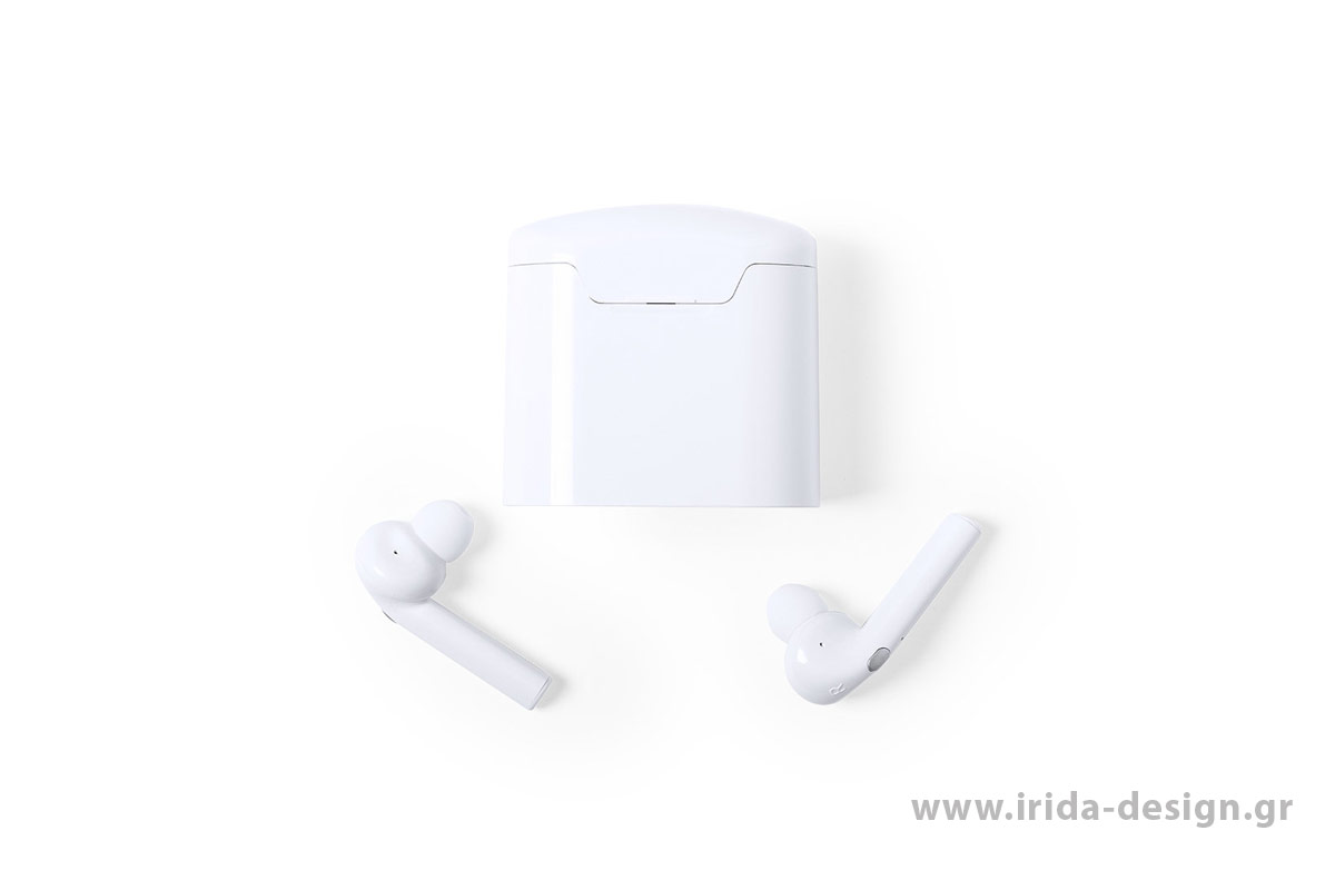 Ακουστικά Ασύρματα Ψείρες Bluetooth Λευκά