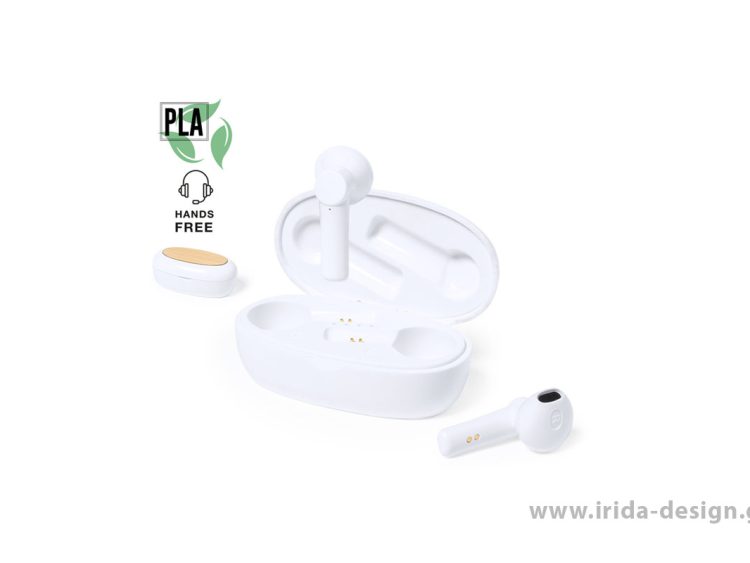 Ασύρματα Ακουστικά Bluetooth 5.0 In-ear με Θήκη Φόρτισης από Μπαμπού και PLA