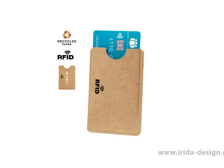 Αντικλεπτική Θήκη Καρτών RFID από Ανακυκλωμένο Χαρτί και Αλουμίνιο