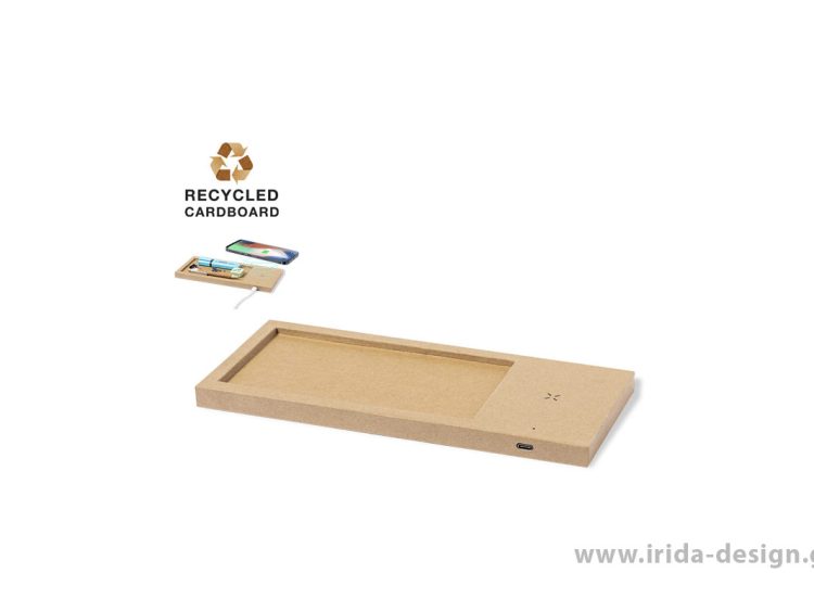 Ασύρματος Φορτιστής Type C Organizer από Ανακυκλωμένο Χαρτόνι