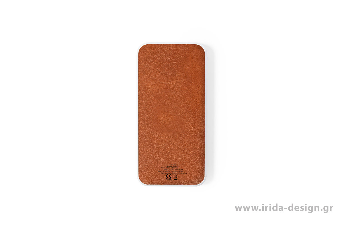 Powerbank 8000 mAh με Ασύρματη Φόρτιση από Ανακυκλωμένο Δέρμα