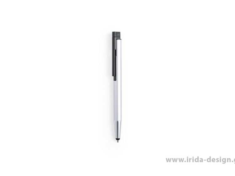 Μεταλλικό Στυλό Ballpoint Αφής με Memory Stick 16GB σε Ασημί Χρώμα