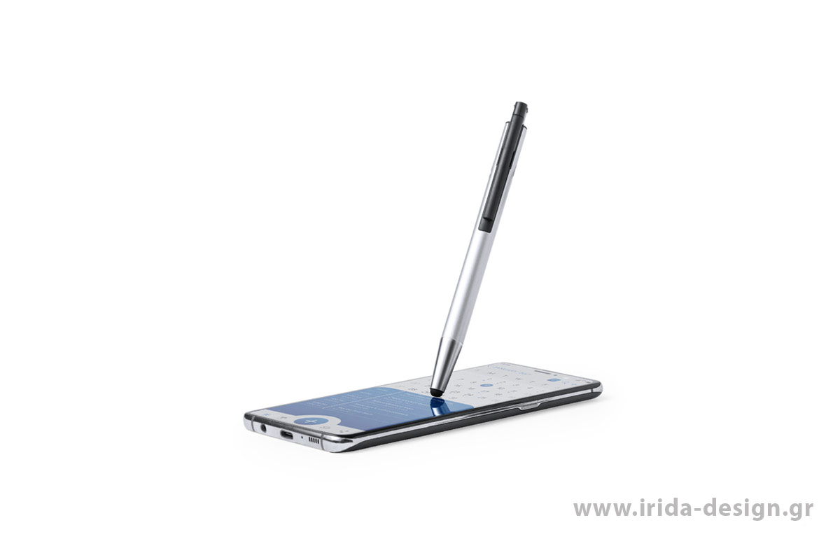 Μεταλλικό Στυλό Ballpoint Αφής με Memory Stick 16GB σε Ασημί Χρώμα