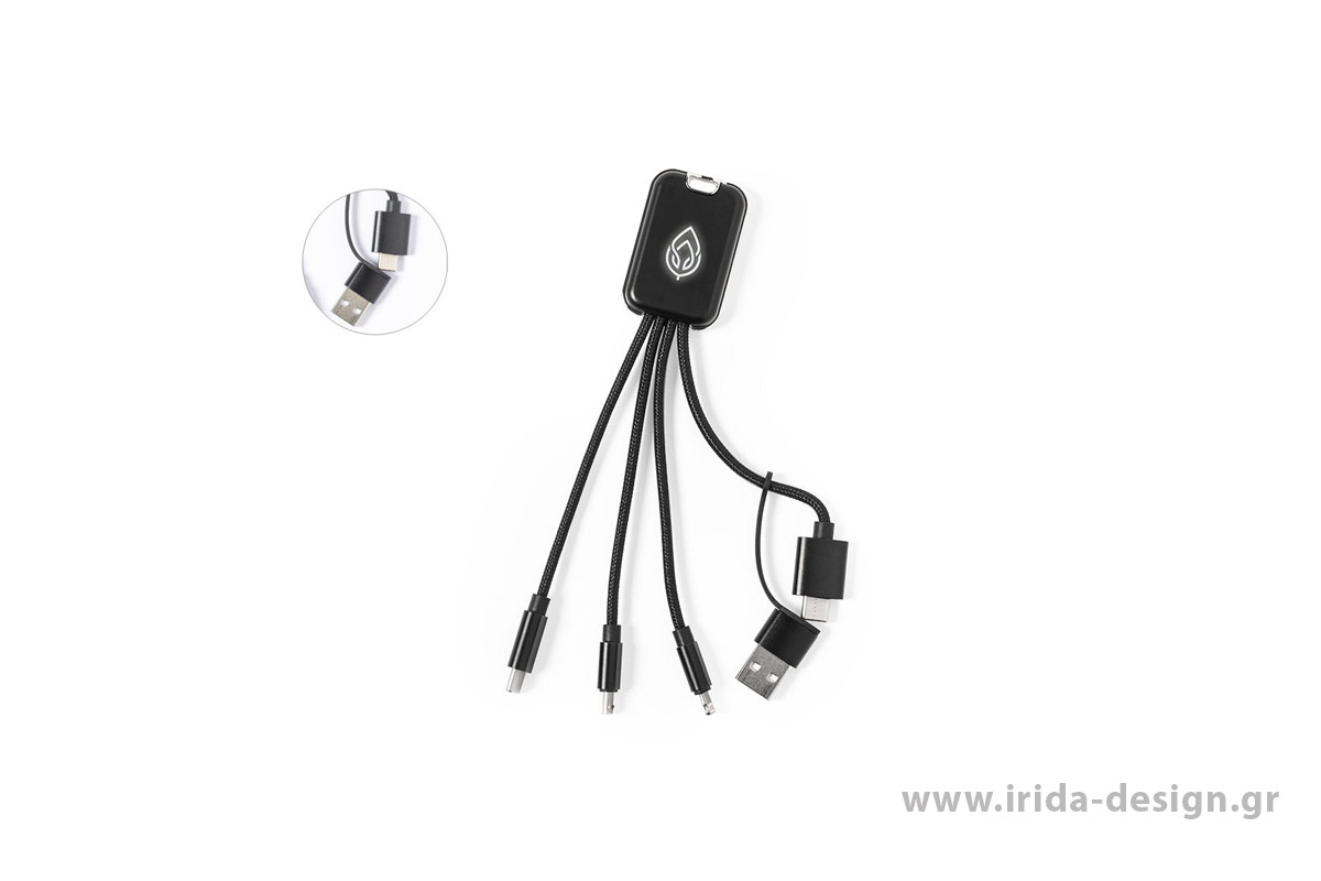 Καλώδιο Φόρτισης Type-C USB και Lightning με Λαμπάκι LED