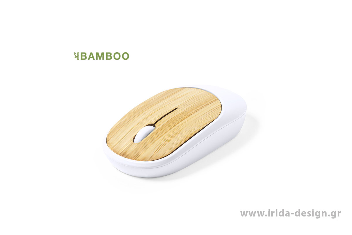 Ασύρματο Εργονομικό Ποντίκι από Bamboo και ABS