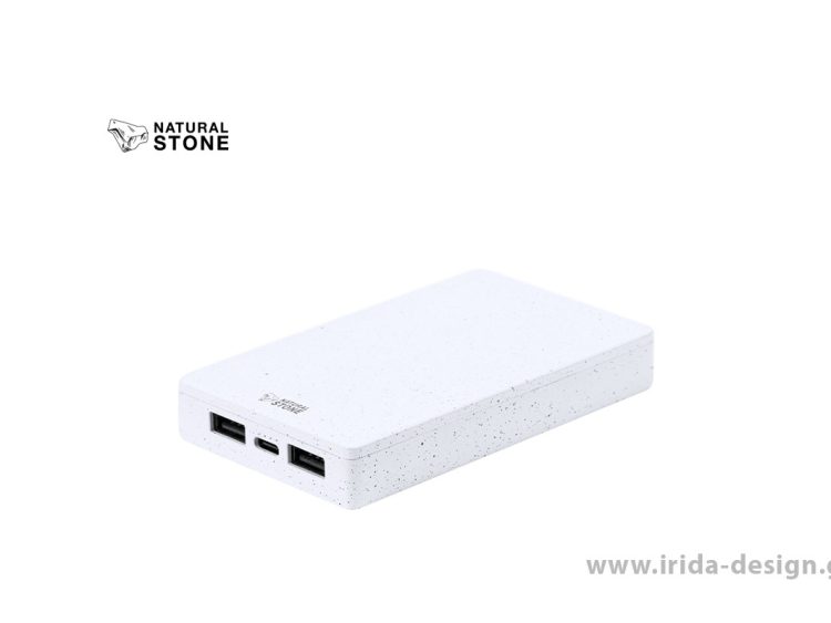 Powerbank 5000mAh από ABS και Φυσική Πέτρα