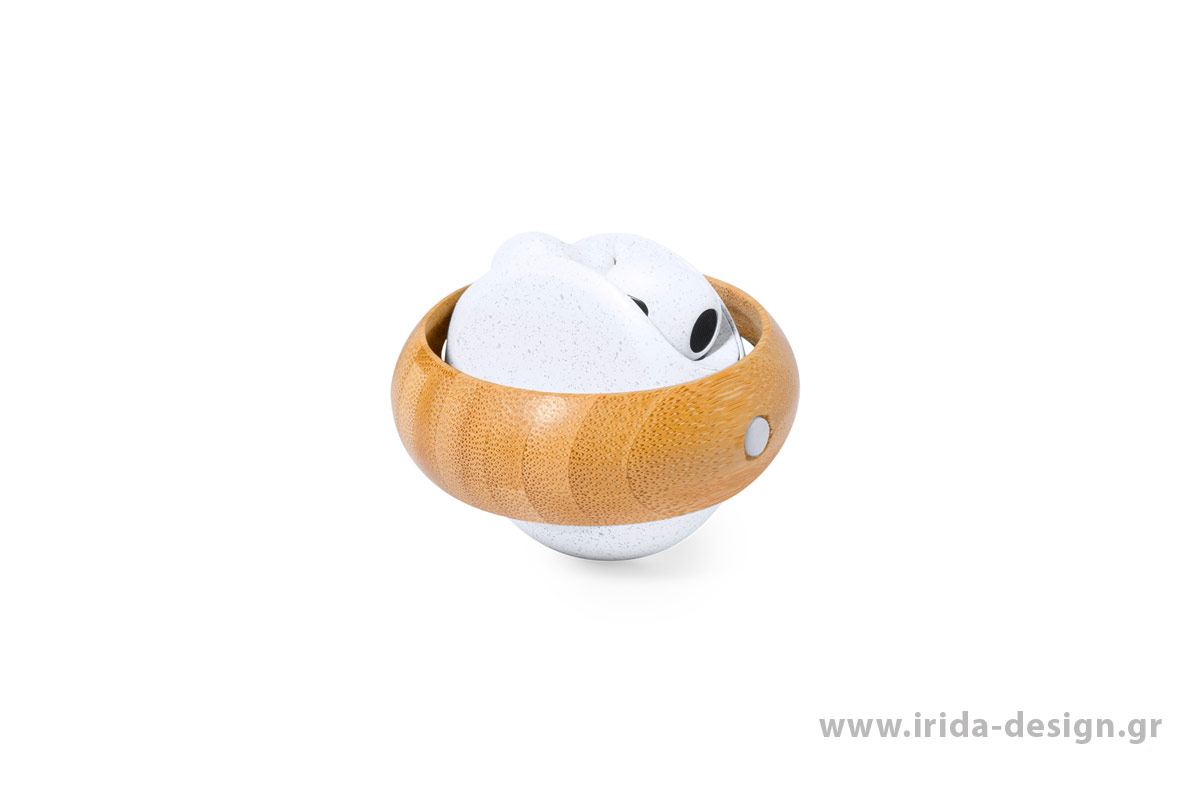 Ασύρματα Ακουστικά Earbuds Bluetooth Type-C από Ίνες Σιταριού ABS και Μπαμπού