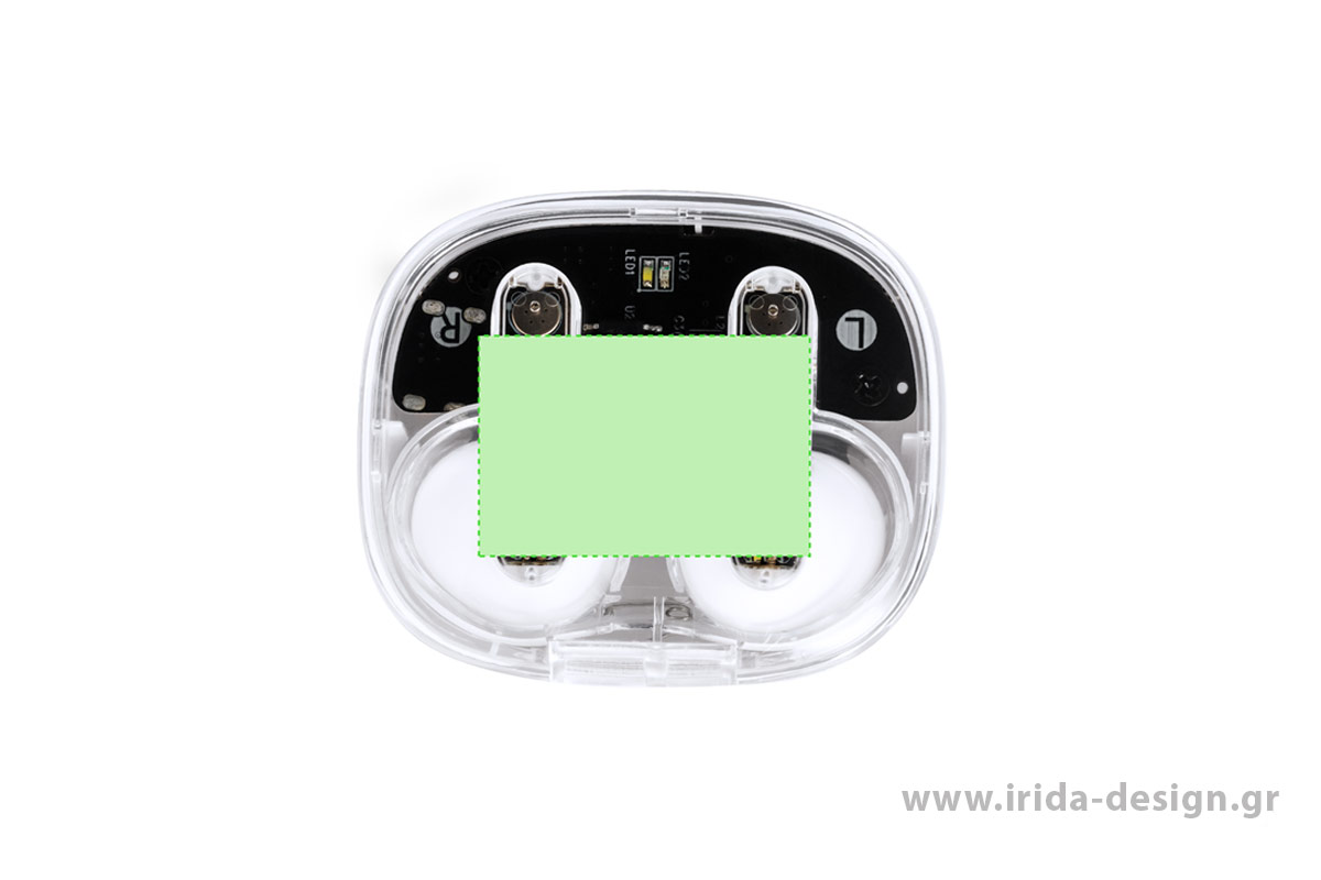Ασύρματα Ακουστικά Bluetooth 5.3 Handsfree Type-C Λευκά/Διάφανα