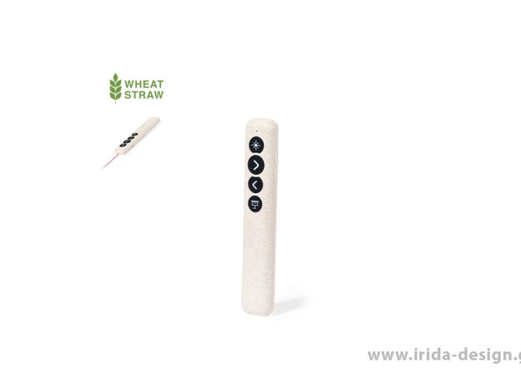 Laser Pointer Δείκτης Παρουσίασης με USB από Ίνες Σιταριού/ABS