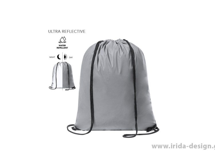 Backpack Σακίδιο Πλάτης με Κορδόνια Αδιάβροχο Ανακλαστικό