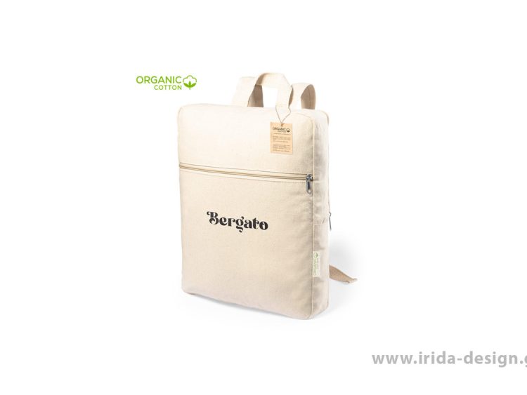 Backpack από 100% Οργανικό Βαμβάκι με Ιμάντες και Χερούλι