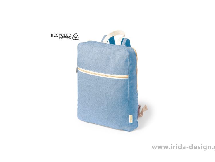 Backpack από 100% Ανακυκλωμένο Βαμβάκι σε Παστέλ Χρώματα