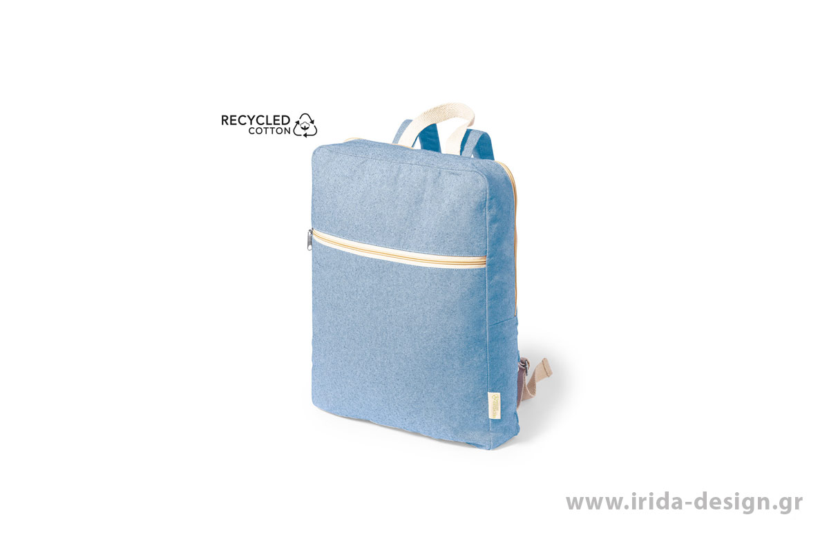 Backpack από 100% Ανακυκλωμένο Βαμβάκι σε Παστέλ Χρώματα