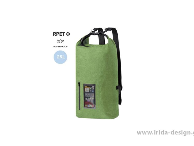 Σακίδιο Πλάτης RPET 25L με Θήκη Touch σε Διάφορα Χρώματα