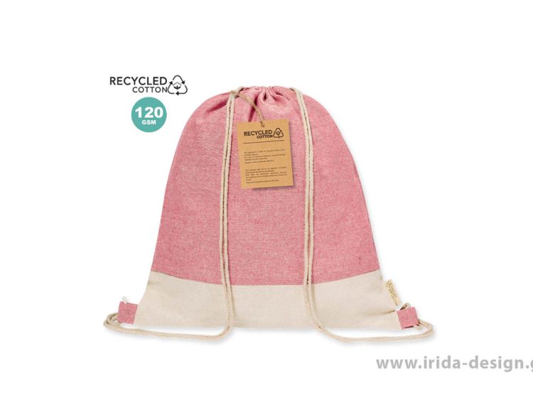 Backpack Σακίδιο Πλάτης με Κορδόνια από Ανακυκλωμένο Βαμβάκι