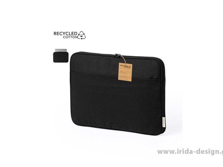 Θήκη Laptop έως 14 Ίντσες με Φερμουάρ από Ανακυκλωμένο Βαμβάκι