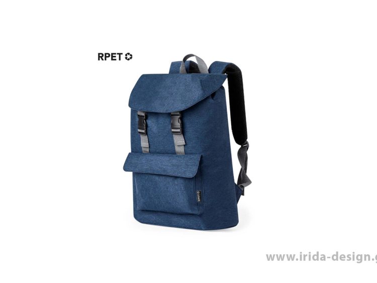 Backpack Σακίδιο Πλάτης RPET με Καπάκι σε Διάφορα Χρώματα