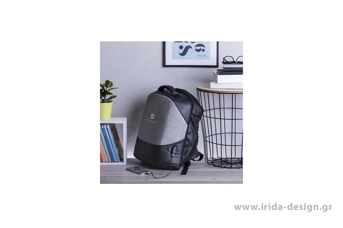 Backpack Αντικλεπτικό για Laptop 15" Tablet με Θύρα USB