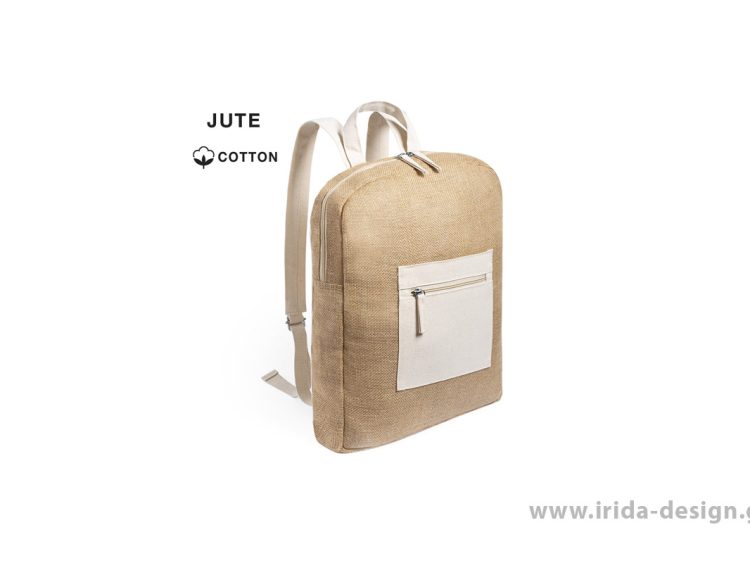 Backpack Σακίδιο Πλάτης από Γιούτα και Βαμβάκι