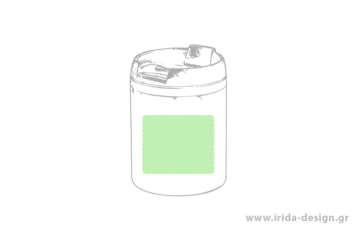 Κούπα Θερμός Ανοξείδωτη 160 ml με Μαύρο Καπάκι