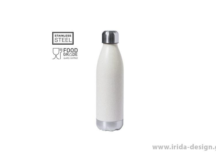 Μπουκάλι Πλαστικό 700 ml με Ανοξείδωτη Βάση και Πώμα