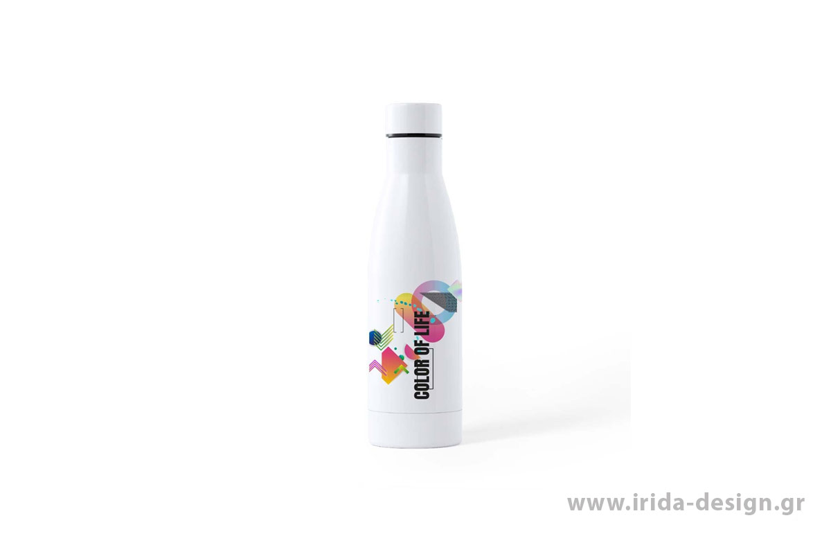 Μπουκάλι Ανοξείδωτο Λευκό 700 ml για Έγχρωμη Εκτύπωση