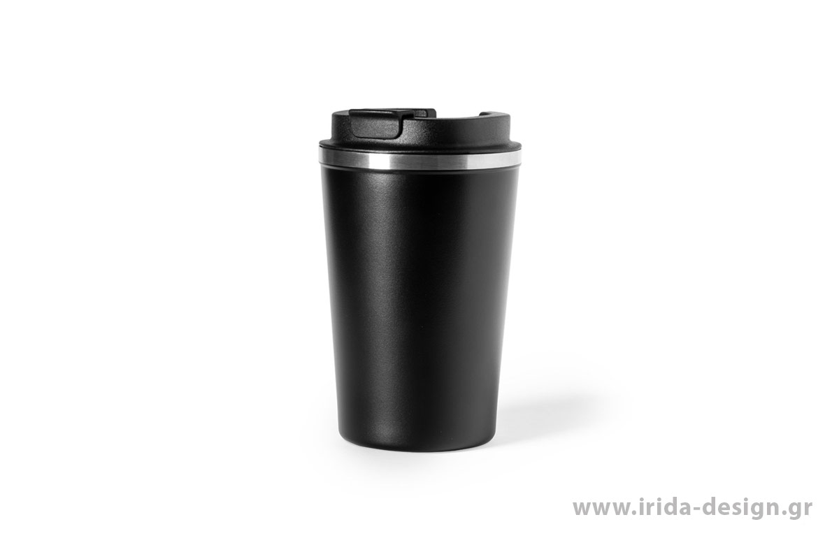 Κύπελλο Θερμός 350ml Ματ Χρωματιστό με Καπάκι