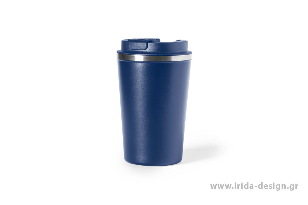 Κύπελλο Θερμός 350ml Ματ Χρωματιστό με Καπάκι