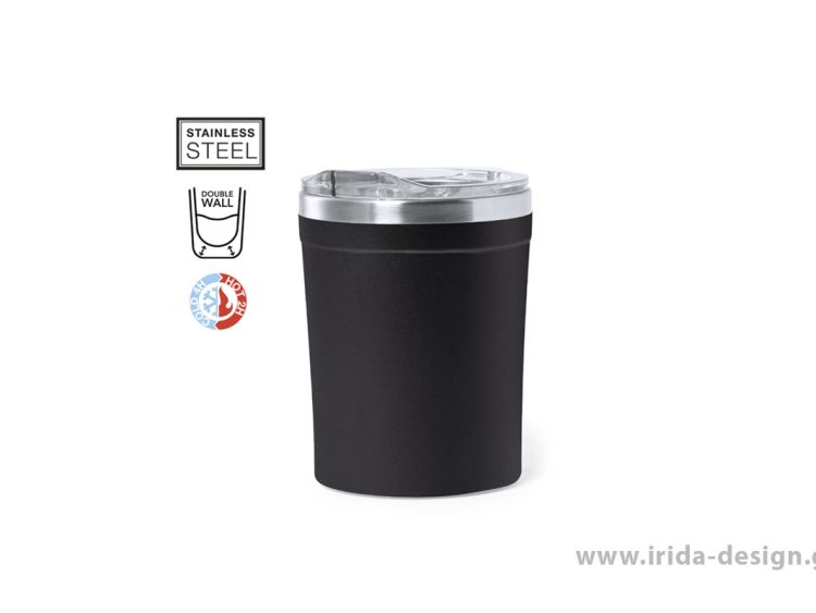 Ανοξείδωτη Κούπα Θερμός 350ml με Διάφανο Καπάκι