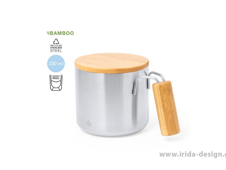 Κούπα Θερμός με Καπάκι Bamboo