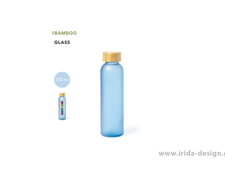 Μπουκάλι Γυάλινο 500 ml Χρωματιστό για Έγχρωμη Εκτύπωση