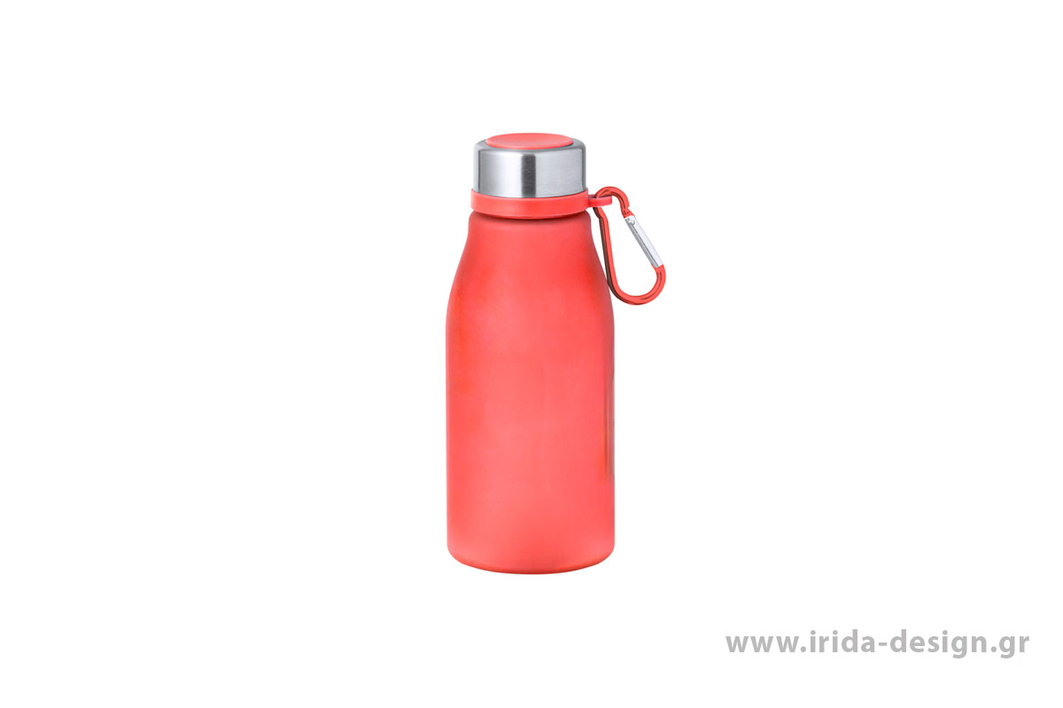 Μπουκάλι Πλαστικό RPET 370 ml με Καραμπίνερ
