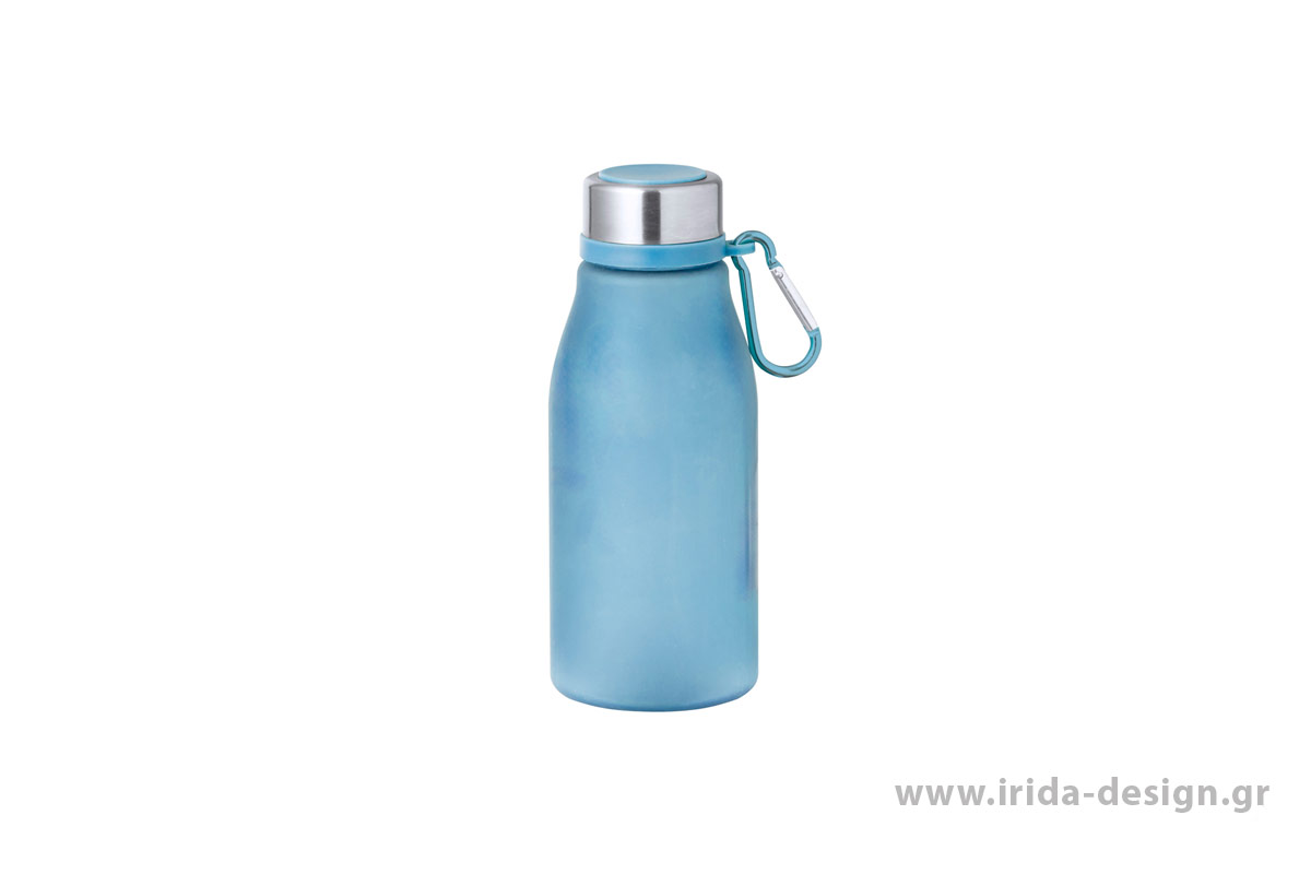 Μπουκάλι Πλαστικό RPET 370 ml με Καραμπίνερ