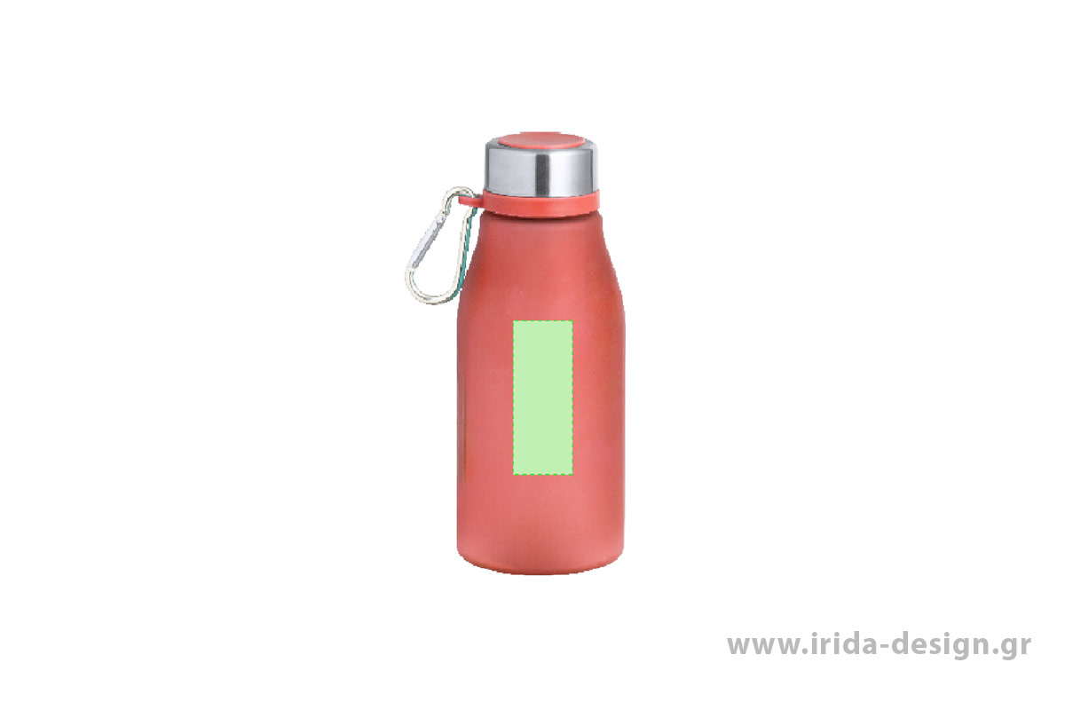 Μπουκάλι Πλαστικό RPET 370 ml με Καραμπίνερ