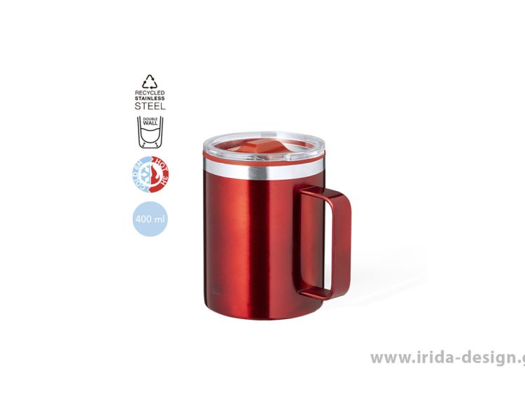 Κούπα Θερμός 400ml από Ανακυκλωμένο Ατσάλι
