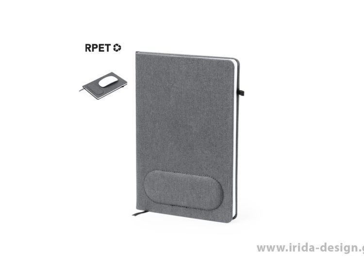 Σημειωματάριο RPET 100 Φύλλων 14.7x21 με Mousepad στο Εξώφυλλο