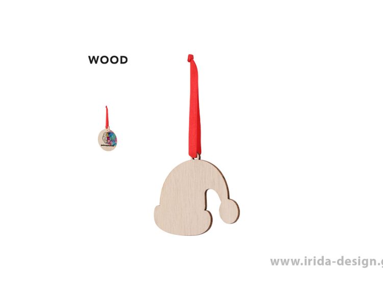 Χριστουγεννιάτικο Ξύλινο Κρεμαστό Στολίδι σε 3 Σχέδια